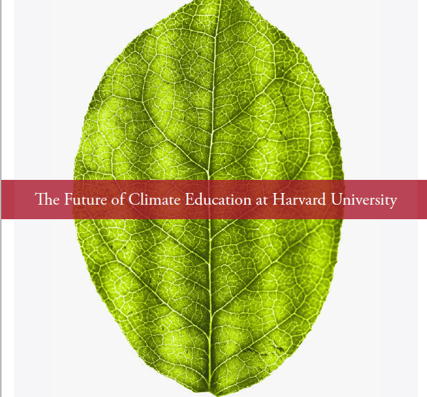 Image of cover of report: The Future of Climate Change at Harvard University