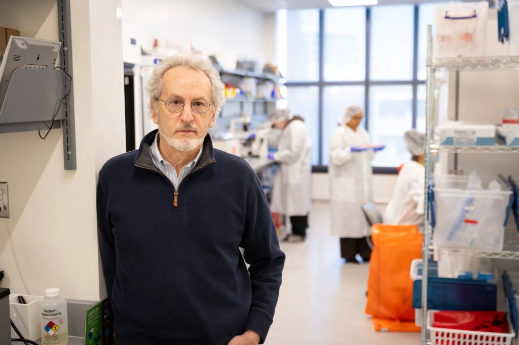 Don Ingber in his lab