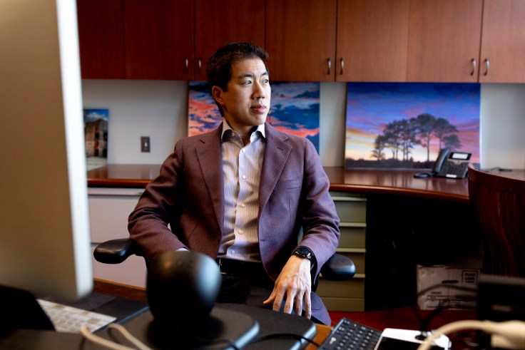David Liu in his office