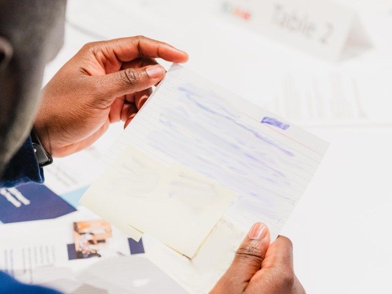 Person reviewing application
