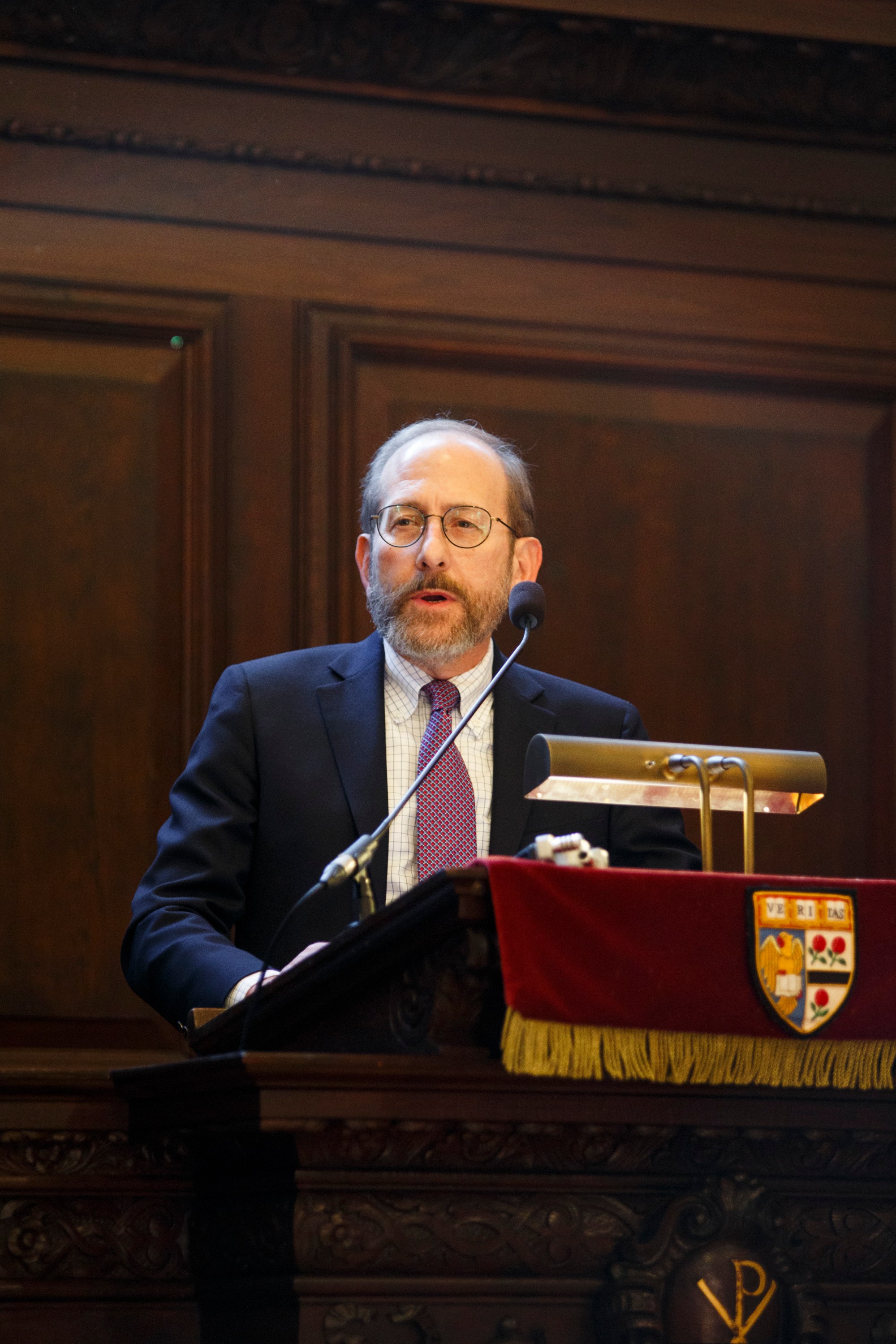 Alan Garber at a podium