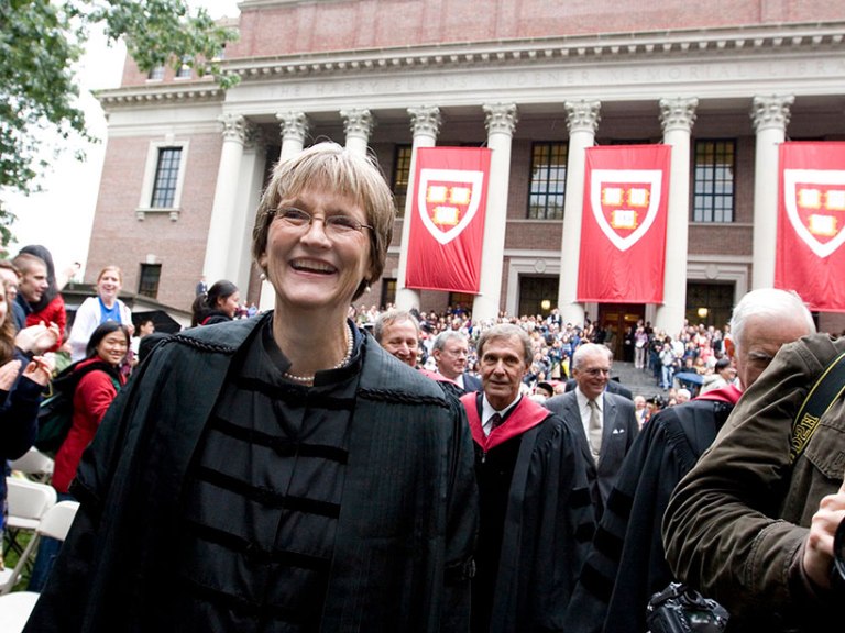 Drew Faust at her inauguration
