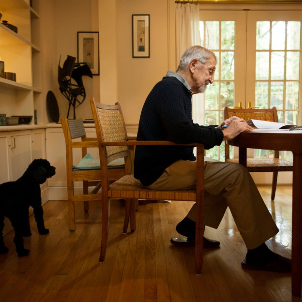 Martin Karplus at a desk