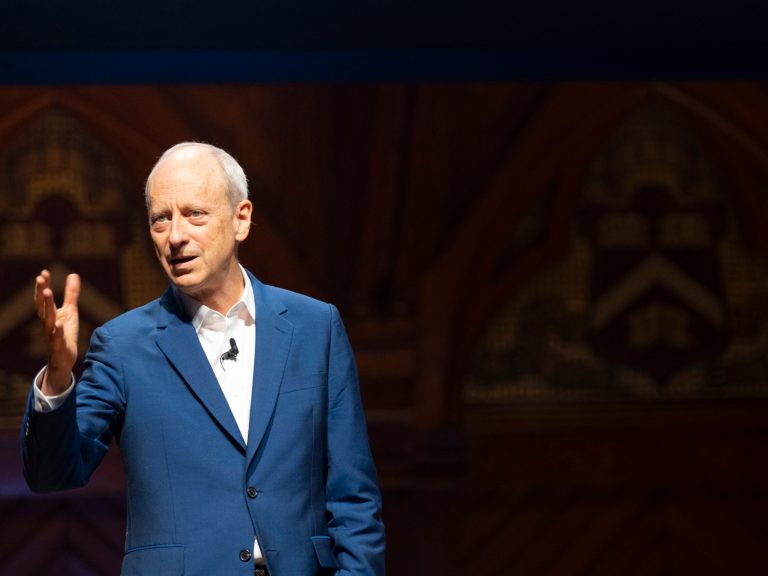 Michael Sandel on stage