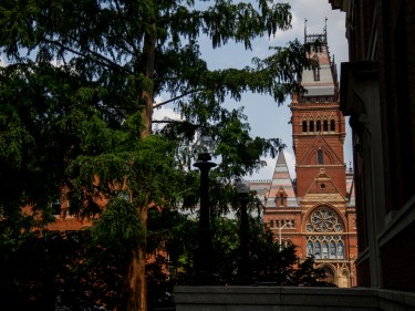 Memorial Hall tower.