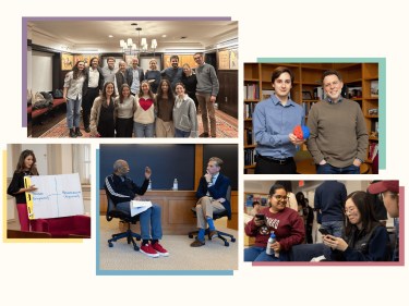 A collage of student projects