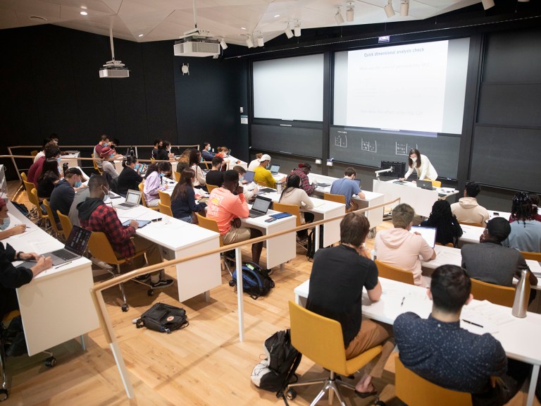 A classroom full of students